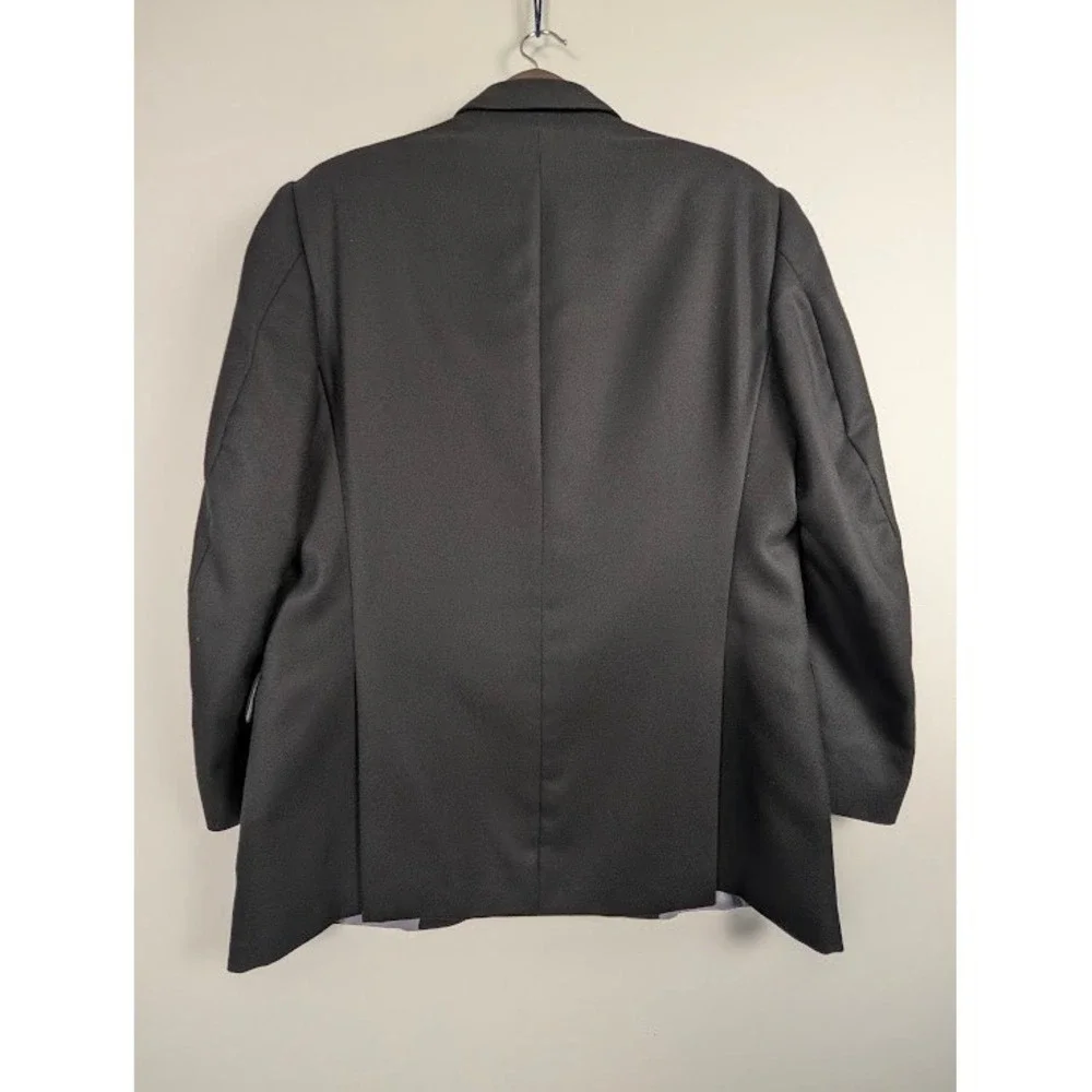 Jack Victor / Eli Thomas Cashmere Blazer Mens 42R Black 3-Button Wool Sport Coat